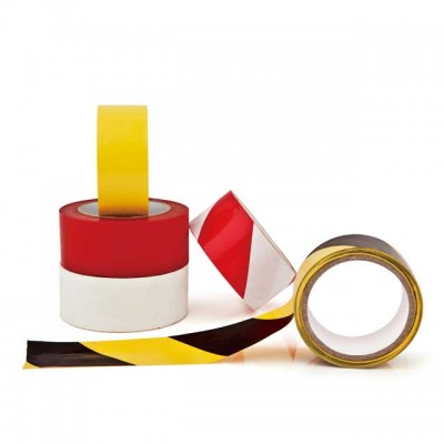 Social Distance Red White Or Yellow Tape Color Pvc Floor Marking Warning Tape